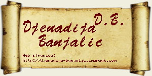 Đenadija Banjalić vizit kartica